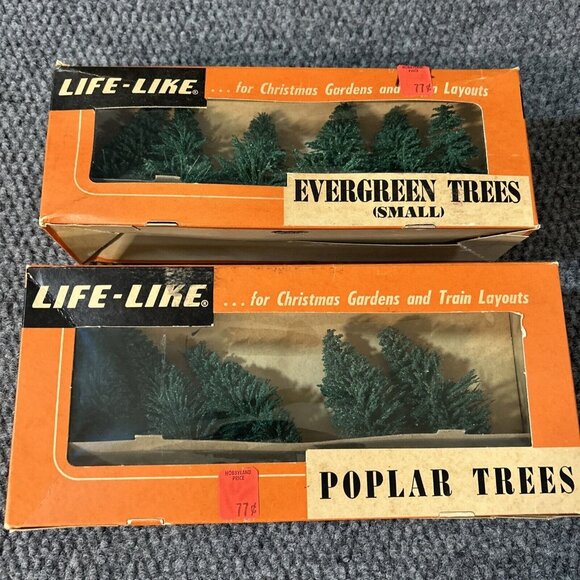 Life Like LL103 Small Evergreen Trees Evergreen Poplar Lot Christmas Layout - Picture 1 of 14
